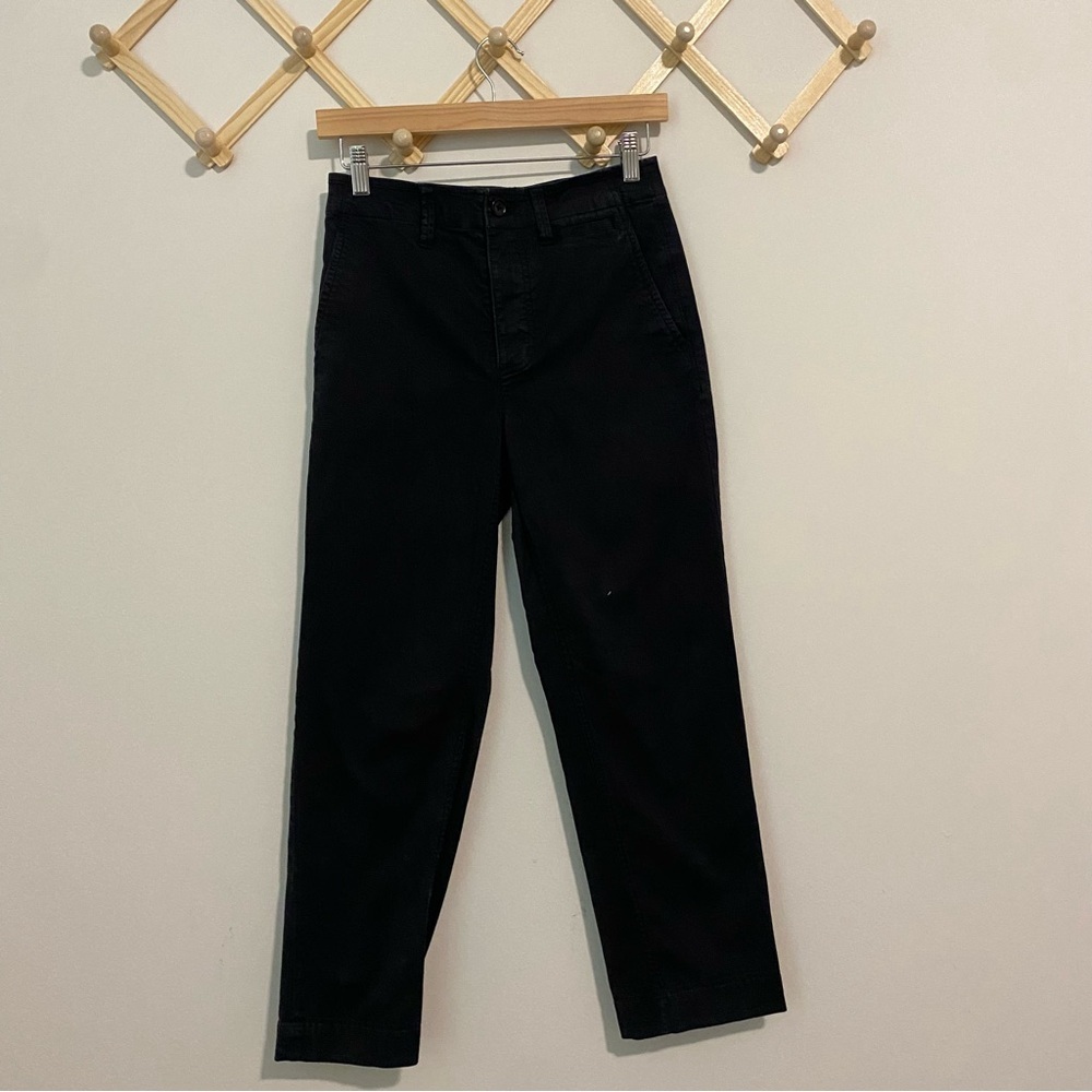 Everlane Navy Blue Chino Wide/Straight Leg Pants size 0